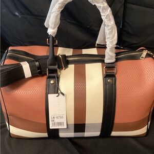 Fashion Tan and Black Unisex Bag